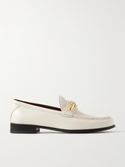 Valentino 다운로드 문 embellished 가죽 loafers