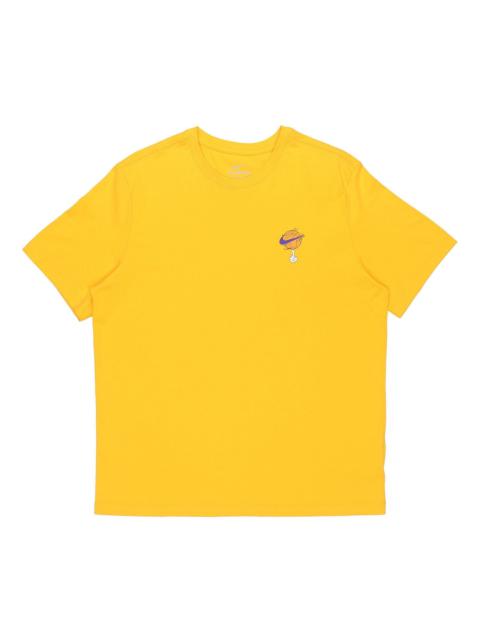 Nike Nike x SPACE JAM Crossover Cartoon Printing Sports Round Neck Short Sleeve Gold Color DH3826-739