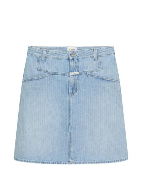 CLOSED front slit denim mini skirt