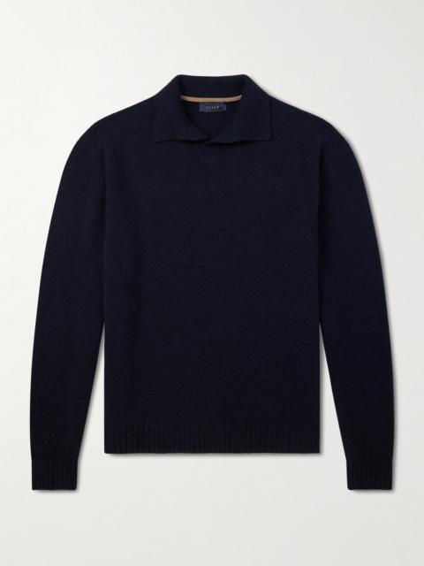 SEASE Cashmere Wool-Blend Polo Sweater