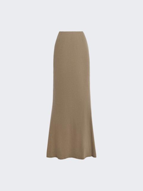 Wiederhoeft Draped Jersey Skirt Stone