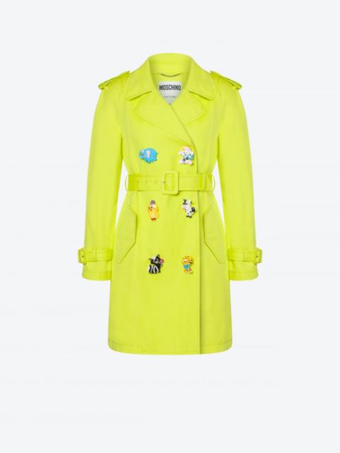 Moschino TOY BUTTONS MAT TRENCH COAT
