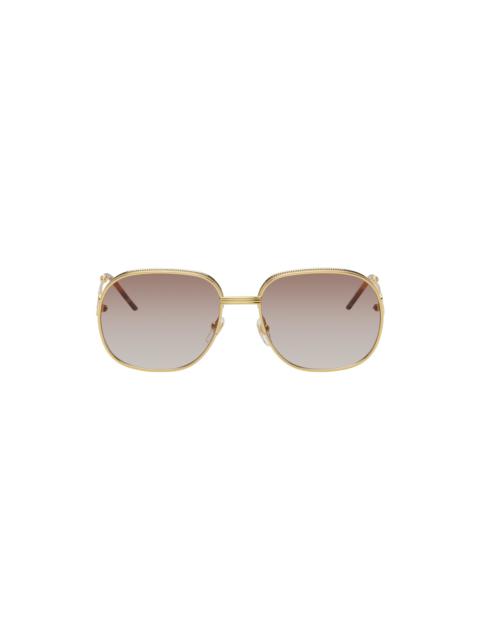 CASABLANCA Gold Square Sunglasses