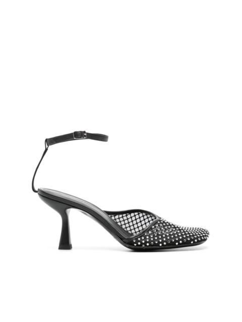 CHRISTOPHER ESBER Minette Veil 80mm mesh pumps