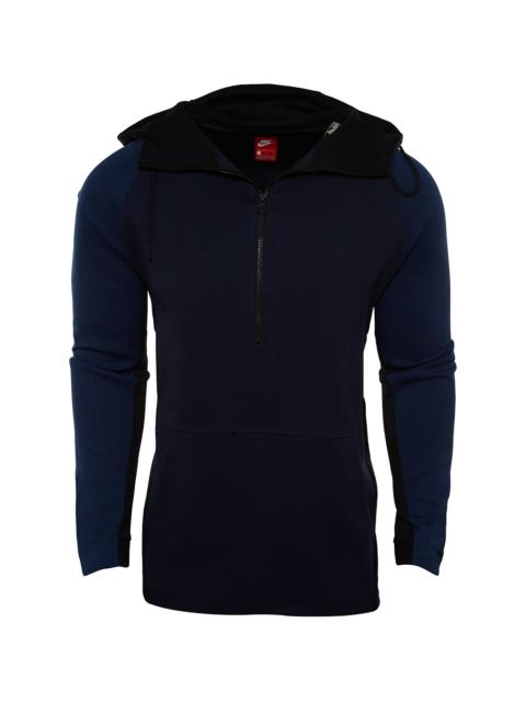 Nike Tech Fleece Half Zip Hoodie "Obsidian Heather / Black" 884892 451