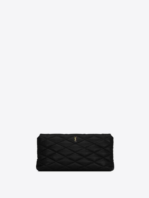 SAINT LAURENT sade large clutch in lambskin