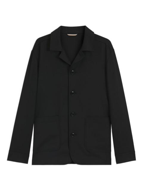 BOSS buttoned patch-pocket jacket