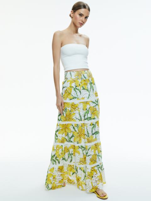 Alice + Olivia AISHA TIERED MAXI SKIRT