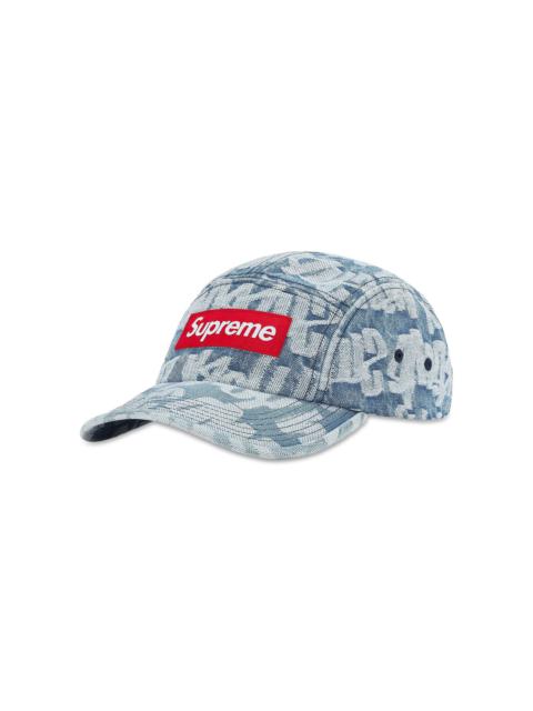 Supreme Fat Tip Jacquard Denim Camp Cap 'Blue'