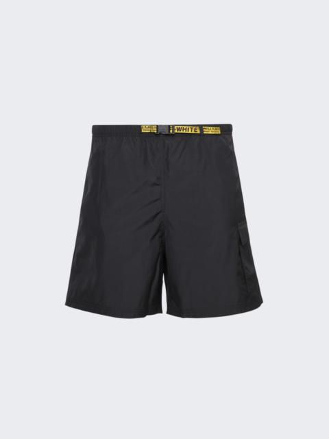 Off-White Industrial Packable Belt Cargo Swim Trunks Black
