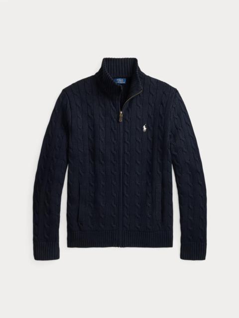 Polo Ralph Lauren Cable-Knit Cotton Full-Zip Sweater