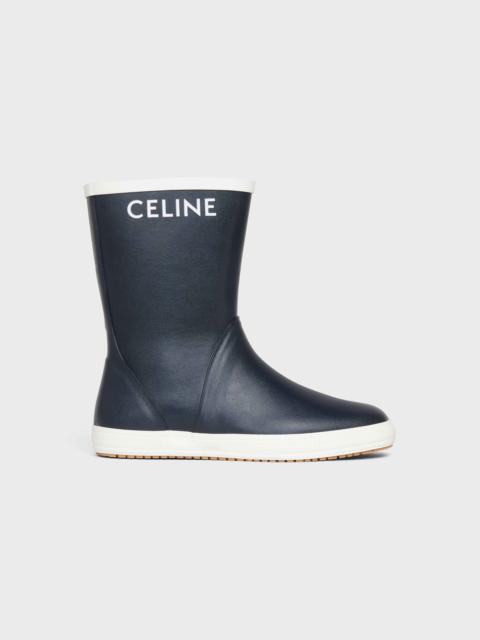 CELINE FLAT HALF BOOT LES BOTTES DE PONT CELINE in Natural Rubber
