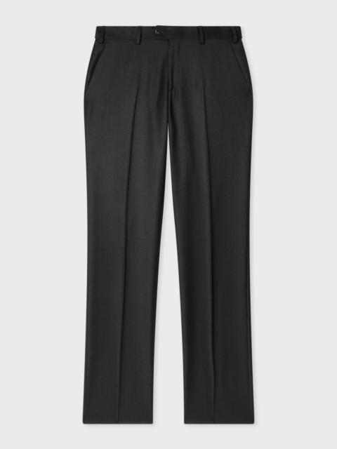 Paul Smith Charcoal Wool-Cashmere Flannel Trousers