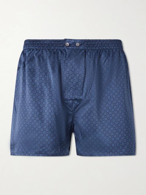 Derek Rose Brindisi 128 Silk Boxer Shorts