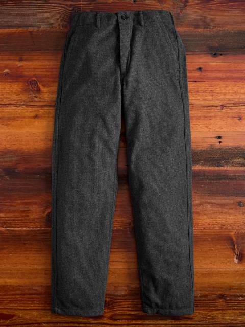 French Work Pants in Charcoal Houndstooth