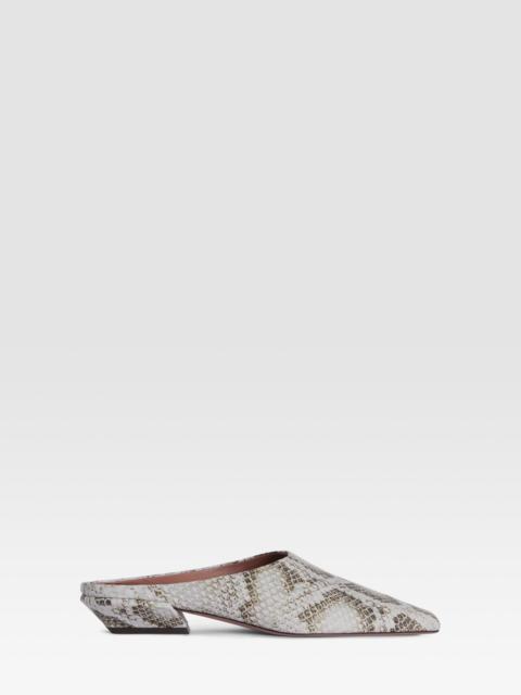 PARIS TEXAS Python-print leather mule