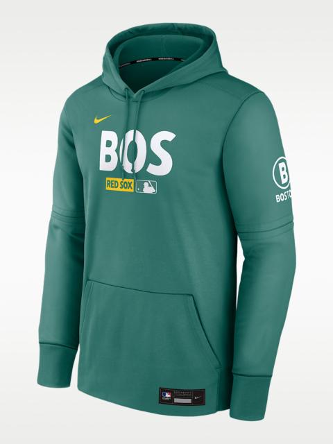 Nike Boston Red Sox Authentic Collection City Connect Men's Nike Therma MLB Pullover Hoodie