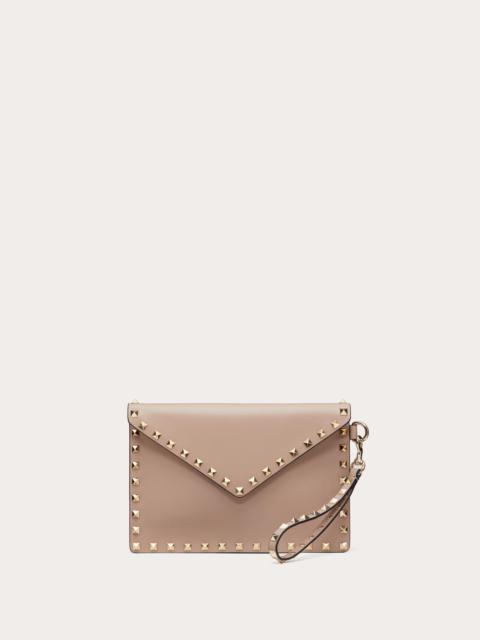 Valentino ROCKSTUD CALFSKIN POUCH