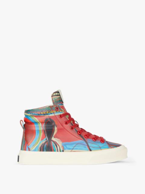 Givenchy CITY HIGH TOP SNEAKERS IN REAPER PRINT LEATHER