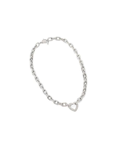 GUESS USA Beloved crystal-embellished heart-pendant necklace