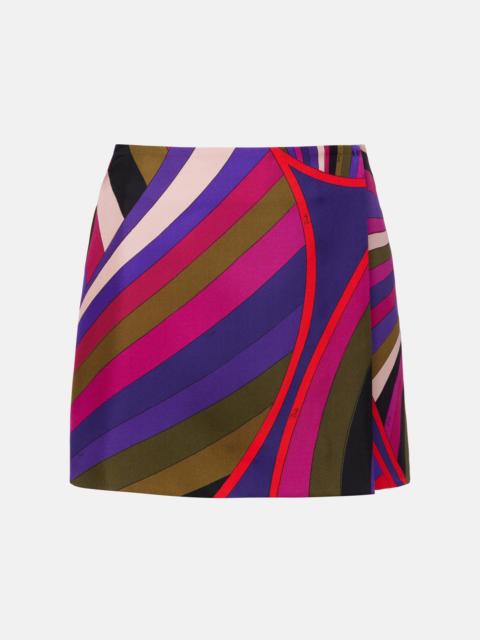 PUCCI Iride silk wrap skirt