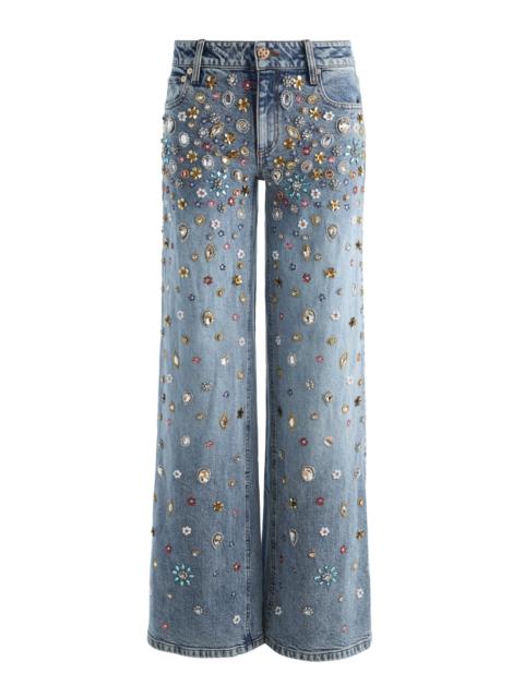 Alice + Olivia AMAZING EMBELLISHED JEAN