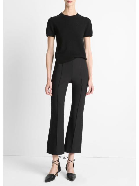 Vince Niki Mid-Rise Pintuck Crop Flare Pant