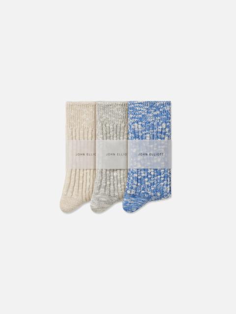 John Elliott FOUNDATION 3 PACK SOCKS