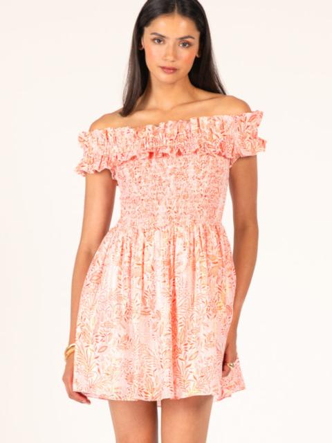 Poupette St Barth Mini Dress Amber - Orange Palmarosa