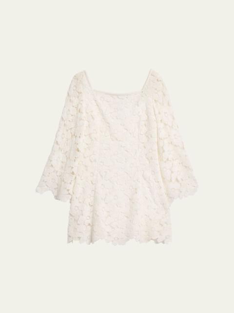 SIMKHAI Hana Lace Mini Dress