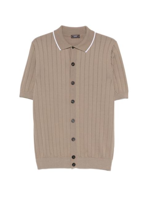 PESERICO ribbed buttoned shirt