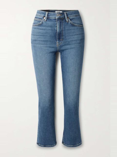 70s cropped high-rise bootcut jeans