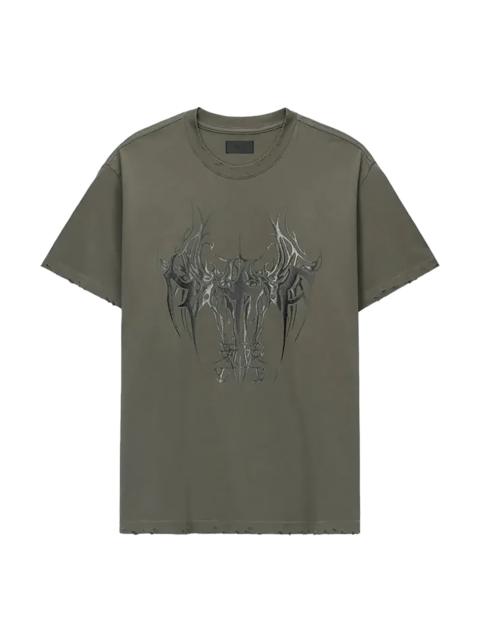 RTA Colin Oversized Short Sleeve Tee "Olive Cyber Sigilism" MLFQK911 T1322OCSIG