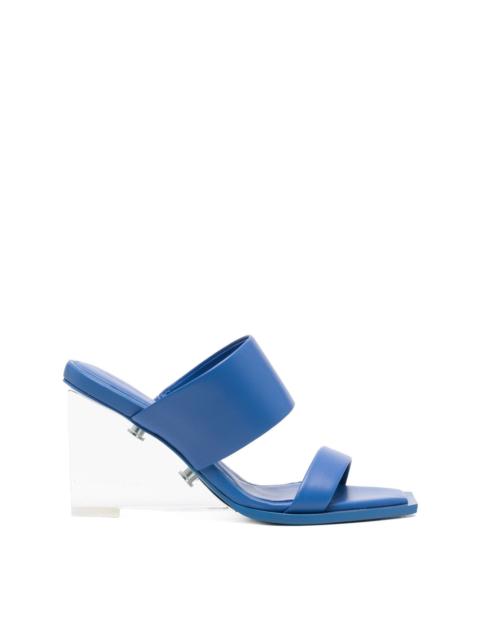 Alexander McQueen 75mm platform leather mules