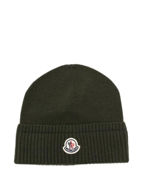 Moncler Moncler Logo-patch Ribbed-trim Hat