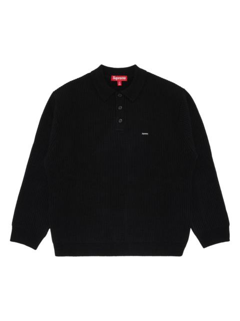 Supreme Small Box Polo Sweater 'Black'