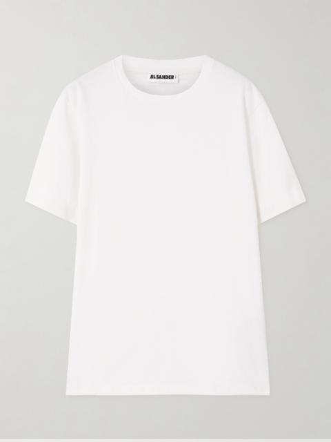 Jil Sander Appliquéd Cotton-jersey T-shirt