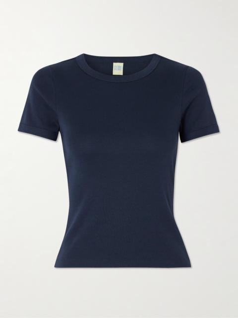 FLORE FLORE Car Ribbed Organic Cotton-jersey T-shirt