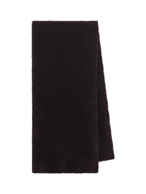 GABRIELA HEARST Eunoia Knit Scarf in Chocolate Silk