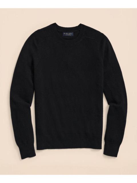 Brooks Brothers 3-Ply Cashmere Crewneck Saddle Shoulder Sweater