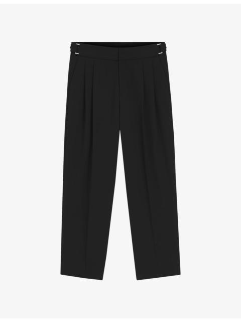 HUGO Wide-Leg Adjustable-Waist Woven Trousers