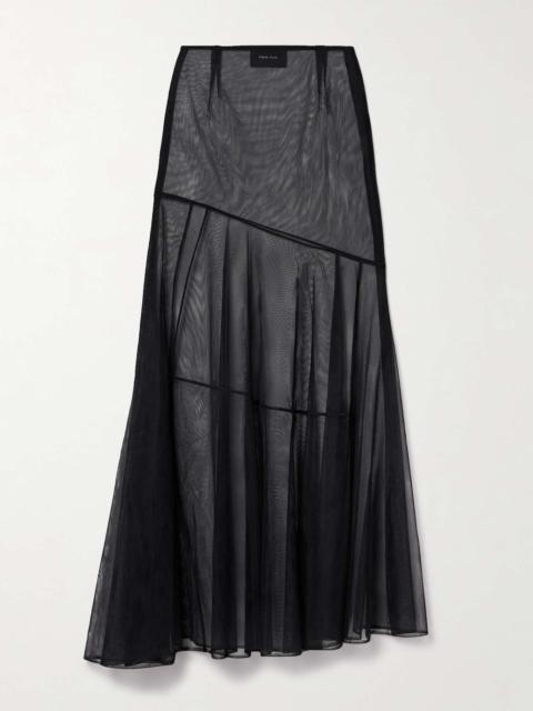 Simone Rocha Asymmetric tulle maxi skirt
