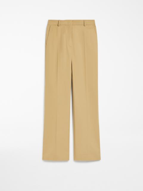 Sportmax SABADEL Waterproof gabardine boyfriend trousers