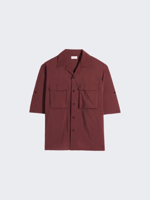 Lemaire Short Sleeve Utility Shirt Porto Red