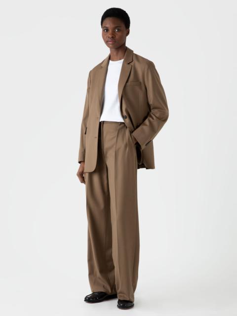 Sunspel Pleated Wool Trouser