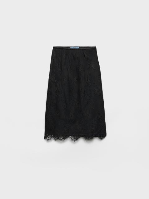 Prada Lace pencil skirt