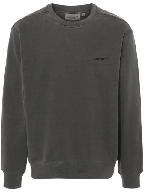 Carhartt logo-embroidered cotton sweatshirt