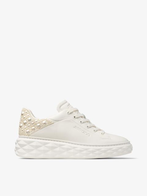 Diamond Maxi/F II
Latte Nappa Leather Pearl Trainers