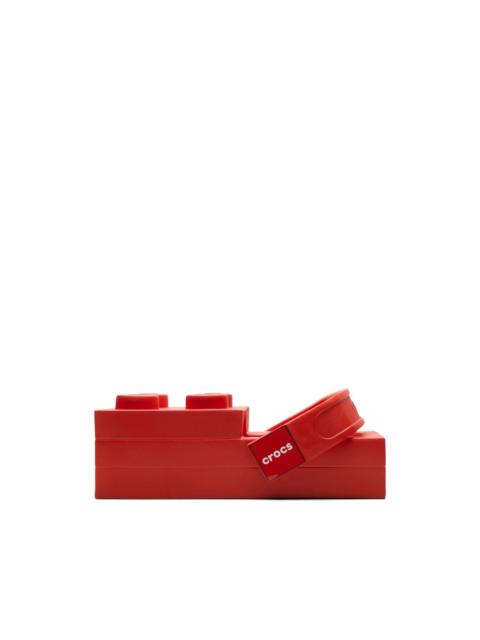 crocs x LEGO Brick embossed clogs