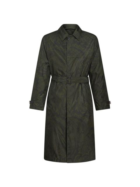 paisley-print padded coat